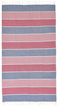 Πετσέτα Θαλάσσης Pestemal Βαμβακερή Μπλε-ροζ-φούξια 90x180εκ Ble 5-46-509-0030