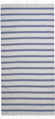 Strandtuch Pestemal Baumwolle Blau-Weiß 90x180cm Ble 5-46-509-0036
