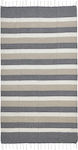 Beach Towel Pestemal Cotton Grey-Beige-White 90x180cm Ble 5-46-509-0044
