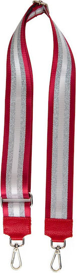 Verstellbarer Taschenriemen Im-1001 Rot-Silber
