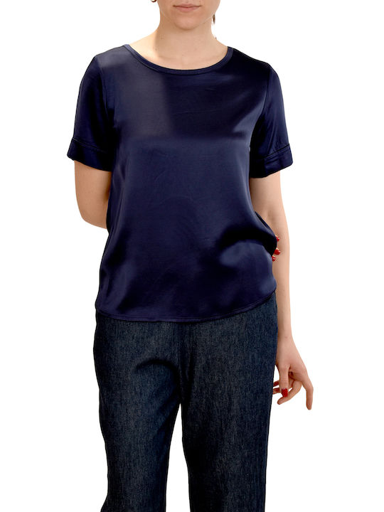 Motel Women's Athletic Blouse Dark Blue