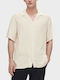 Selected Men's Shirt Short Sleeve Ekru