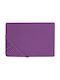 Beliani Σεντόνι Μονό Βαμβακερό Purple 180x200cm