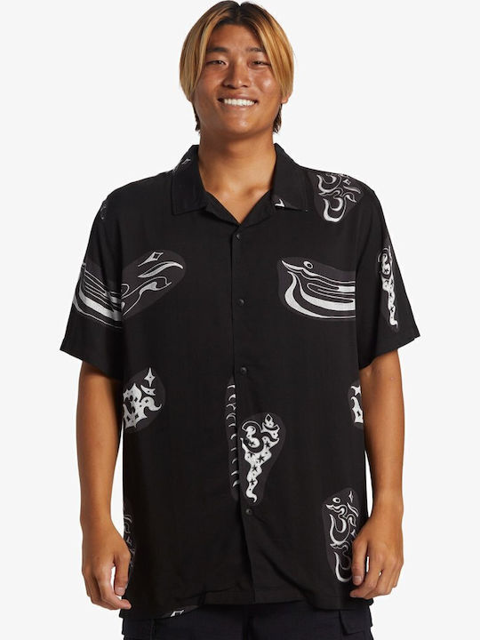Quiksilver Pool Party Kurzärmlig Hemd Schwarz