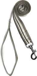 Hundeleine Führungsriemen 1382 30 1 3cm Grau Ecru Schwarz Schwarzer Nickelhaken 1.30m Gesamt