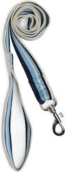 Hundeleine Führungsriemen 1382 30 5 3cm Blau Off-Weiß Himmelblau Nickel Haken 1,30m Gesamt