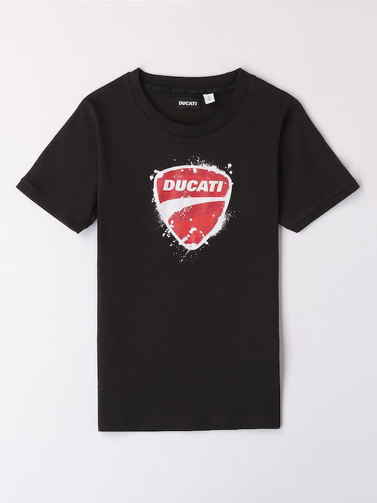 Ducati Bluză pentru copii Cu mâneci scurte Negru