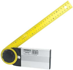 Modeco Regulă De Unghiuri Pentru Electricieni Din Aluminiu Lungime 35 Cm Cu Raportor
