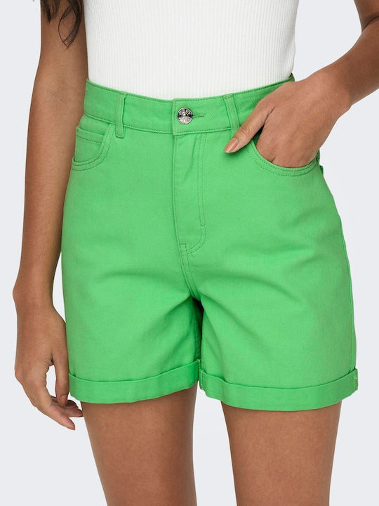 Only Women's Jean High-waisted Shorts green