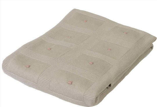 Matex Blanket Nursery Swaddling Blankets Bamboo Beige Ecru 80x100cm