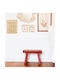 Zeller Wall Key Box Wooden 8 Hooks 19x6x27cm