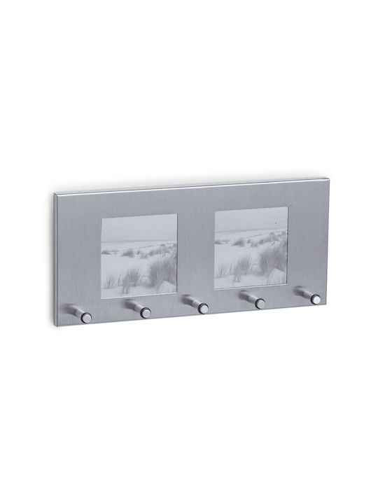 Agățătoare Chei De Perete Metalică 5 Compartimente 29x3.8x13cm