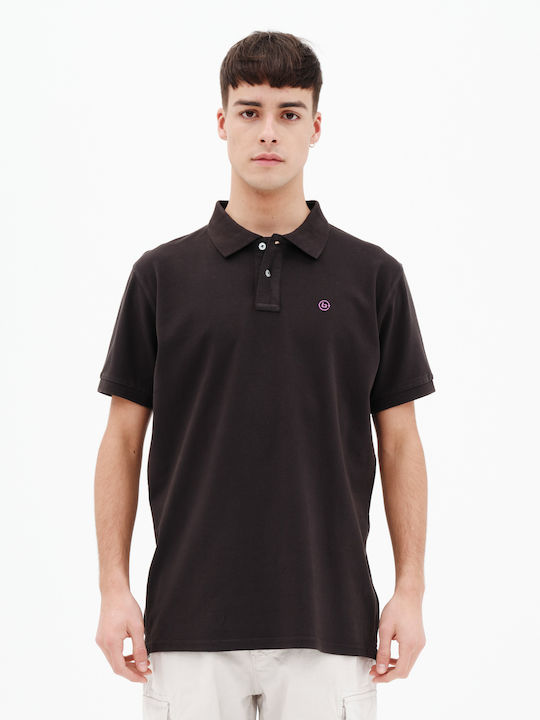 Basehit Men's Short Sleeve Blouse Polo Off Black