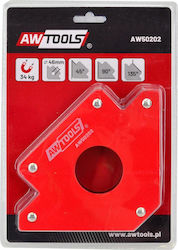 AWTools AW50202 Γωνία Συγκόλλησης με Μαγνητική Ικανότητα 34.5kg & Γωνίες 45° / 90° / 135°