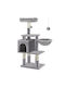 Feandrea Scratching Post Cat Trees Gray 4 levels 50x40x110cm