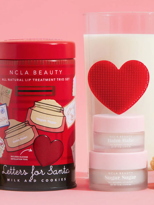 Ncla Beauty Letters For Santa Lip Treatment Σετ Περιποίησης για Ενυδάτωση & Λάμψη