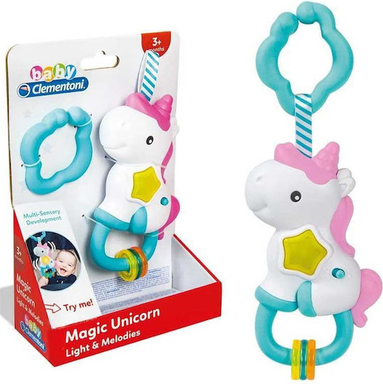 Baby Clementoni Magic Unicorn Light & Melodies Rattle 05388