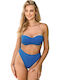 Set Bikini Brazil Ψηλόμεσο Μπλε