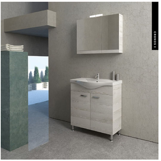 Savvopoulos Waschtisch mit Waschbecken & Spiegel mit Licht Mirror Savvopoulos Waschtisch mit Waschbecken & Spiegel mit Licht Mirror