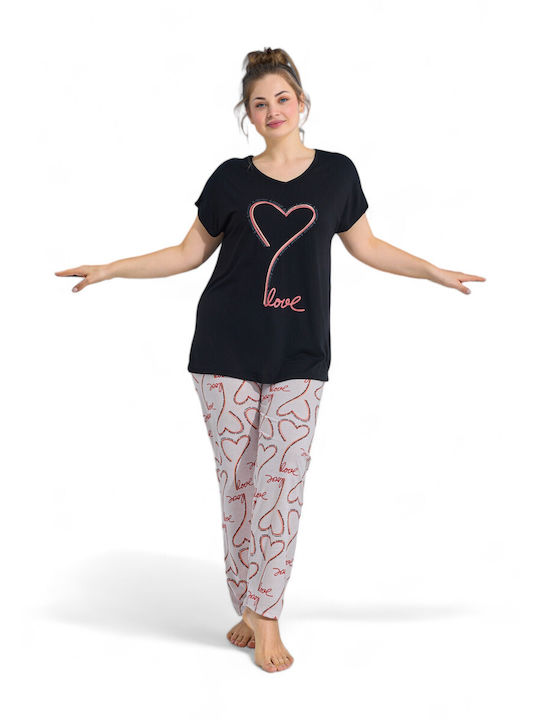 PijaMood Summer Women's Pyjama Set Black