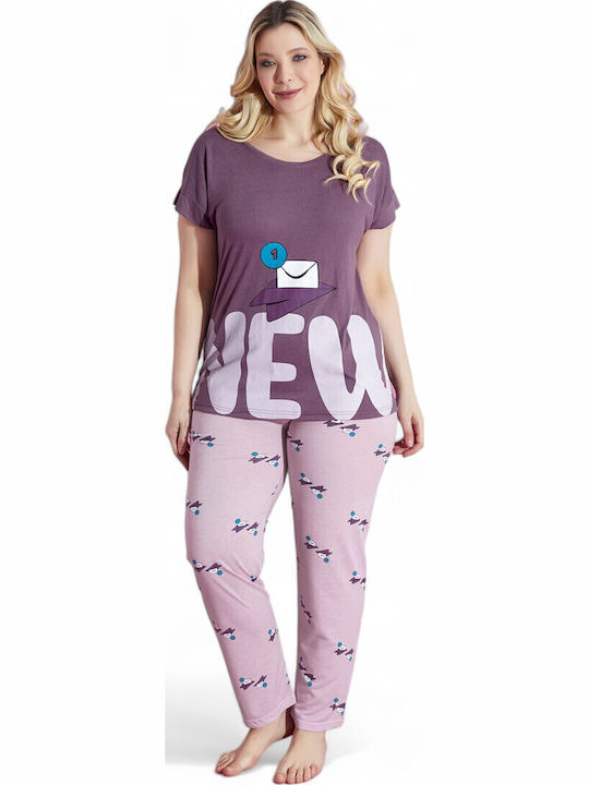 PijaMood Summer Women's Pyjama Set Purple