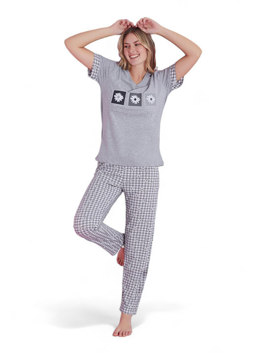 PijaMood Summer Women's Pyjama Set Gray