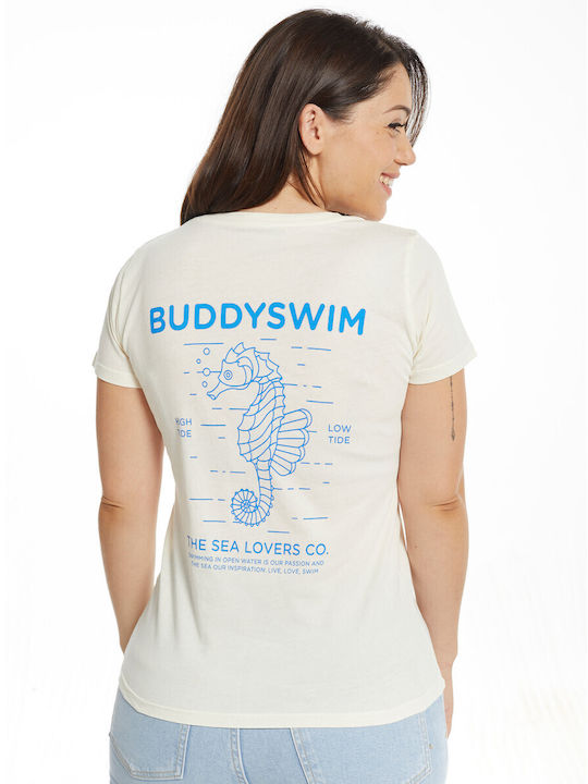 Buddyswim Feminin Tricou White