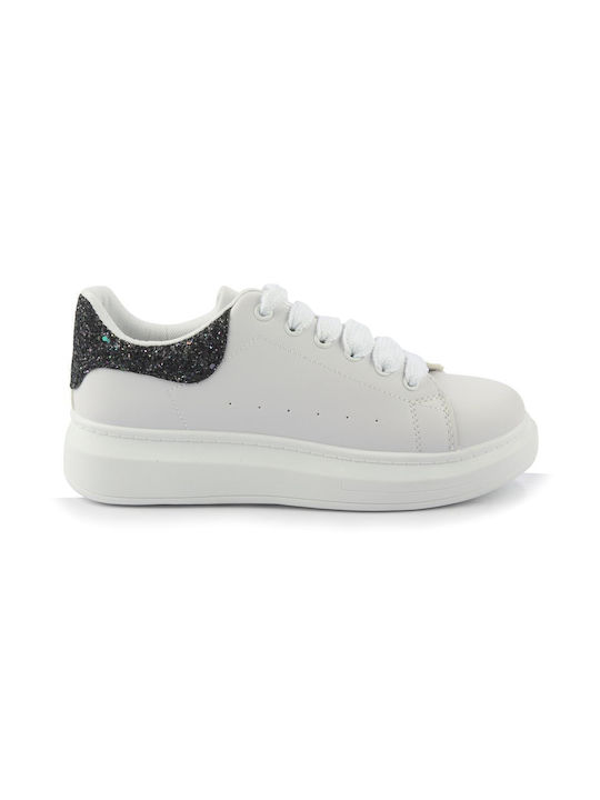 Fshoes Damen Sneakers White-black