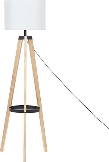 Beliani Floor Lamp White