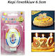 Birthday Candle 6.5cm Number 0