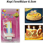 Birthday Candle 6.5cm Number 1