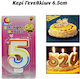 Birthday Candles 6.5cm Number 5