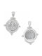 Xryseio Pendant Kids Talisman Double Sided made of Silver FL1160