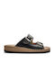 Women's Flat Sandals in Black Color