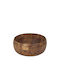 The Home Deco Factory Wooden Salad Bowl Brown 25x25x10cm