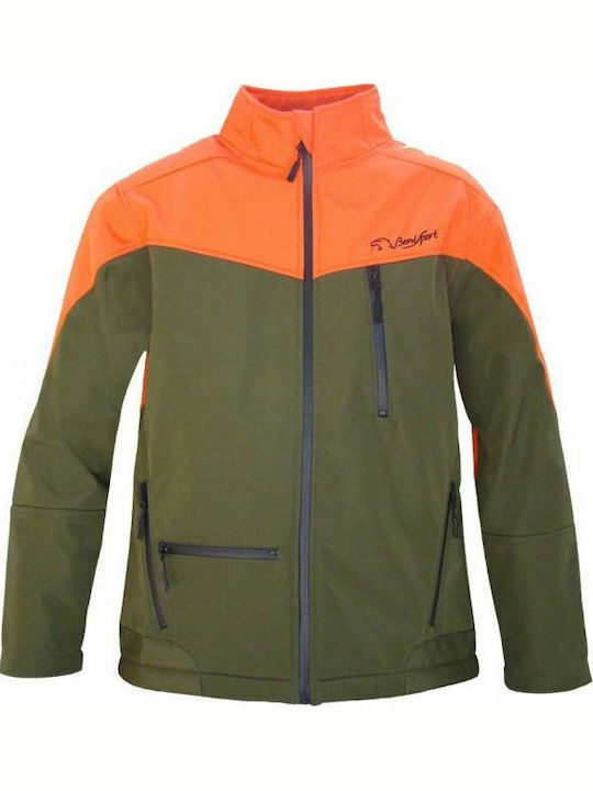 Benisport 2740 Softshell Jacke Grün-Orange