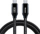 Mcdodo USB 2.0 Cable USB-C male - USB-C 100W PD Μαύρο 1.2m CA-7132