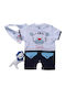 Hashtag Baby Bodysuit Set Short-Sleeved White 3pcs