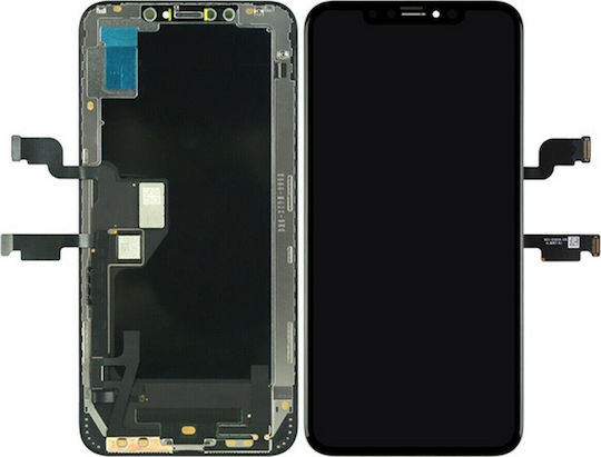 CoreParts Οθόνη mit Touch-Mechanismus für iPhone XS (Schwarz)