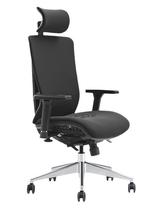 Carmen Cotia Office Chair with Adjustable Arms Black