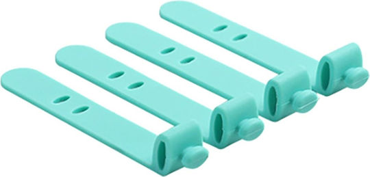 ZE1AG33QWS80B Clips Οργάνωσης Καλωδίων 4τμχ Μπλε