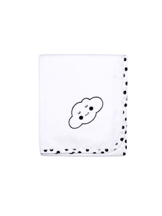 Baby Star Chiffon Burp Cloth Black