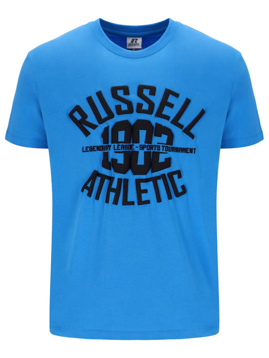 Russell Athletic T-shirt Bărbătesc cu Mânecă Scurtă Albastru deschis