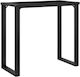 vidaXL Βάση Τραπεζιού Μαντεμένια Μαύρο 80x40x73cm