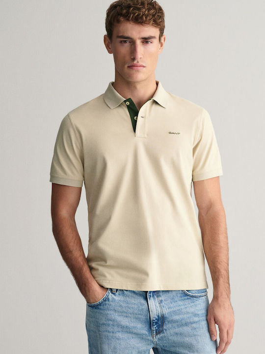 Gant Polo T-shirt Μπεζ