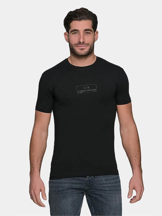 Everbest T-shirt Bărbătesc cu Mânecă Scurtă BLACK