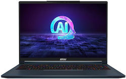 MSI Stealth 16 AI Studio A1VFG 16" UHD 120Hz (Ultra 7-155H/32GB/1TB SSD/GeForce RTX 4060/W11 Pro) Star Blue (Tastatură Engleză Internațională)