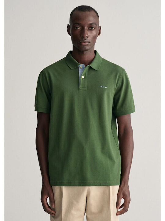 Gant Herren Kurzarmshirt Polo Green