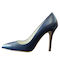 Mourtzi Leather Blue Heels