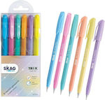 Skag Pen Ballpoint 1mm 6pcs